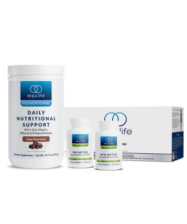 Equilife - Dr. Cabral Detox  7-Day Full-Body Detox  Health & Wellness System  Body Cleanse  May Help Boost Energy & Mood  Optimal Support for Mental Clarity & Stress Relief (Chocolate  14 Servings)