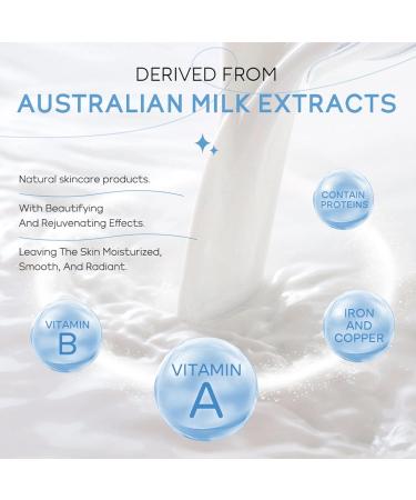 Milk Face Skincare Kit | Hydrating Cream Cleanser Eye Cream & Sunscreen for Glowing Skin Reduces Roughness & Pore Size - Buy Online on GoSupps.com