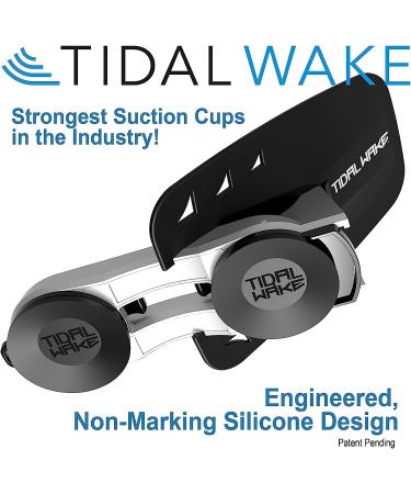 Tidal Wake XLR8 Wake Surf Shaper - For Inboard Boats | Floating Wakesurf Creator - Silver/Black Fin - Buy Online on GoSupps.com