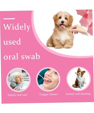 100pcs Disposable Mouth Swabs - Oral Care Sponges for Elderly Kids & Pets - Dental Swabsticks for Easy Mouth Cleaning - Buy Online on GoSupps.com