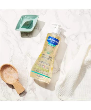 Mustela Stelatopia Cleansing Oil 500ml - Gentle Cleanser for Sensitive Skin - Buy Online on GoSupps.com