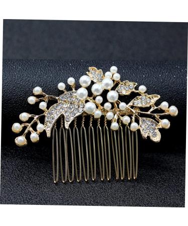 FRCOLOR Women's Comb Jewellery Bridal Hair Comb Wedding Hair Clip Comb Pearl Hair Clips Bridal Crystal Hair Comb Wedding Tiara Hair Pin Hair Accessories European and American Miss - Buy Online on GoSupps.com