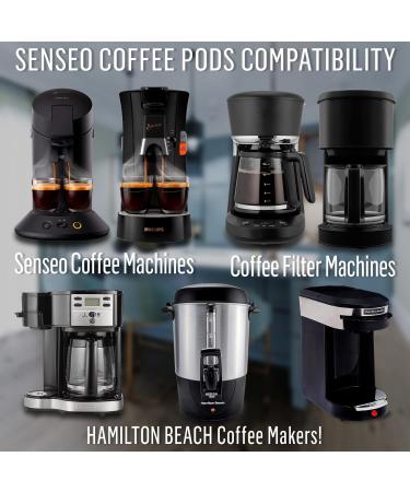 Buy Senseo Decaf Coffee Pads - RA-Certified Decaffeinated Pods (5 x 16) - International Shipping Available - Buy Online on GoSupps.com