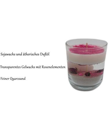 Gelwachs Fragrance Candle Rose Kit | Premium Soy Wax & Rose Quartz Heart Crystal | Perfect Home Decor Gift - Buy Online on GoSupps.com