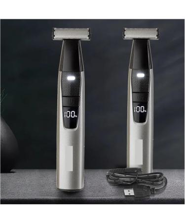 Buy Portable Electric Shaver & Full Body Trimmer | USB T-Blade Razor for Men & Women - LED Digital Display Washable - Buy Online on GoSupps.com