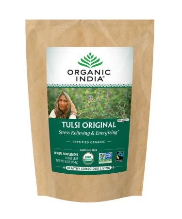 Organic India Tulsi Loose Leaf Tea Original Caffeine-Free 16 oz (454 g)