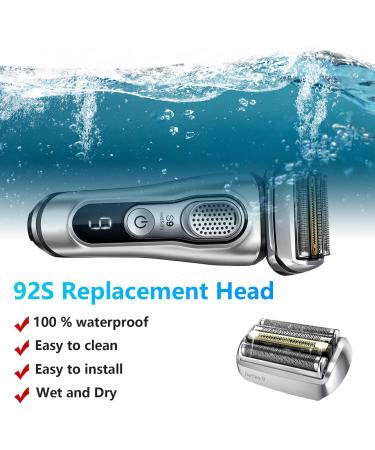 92S Replacement Head for Braun Shaver Series 9 Compatible With All Series 9 Electric Shavers 9290cc 9291cc 9385cc 9330s 9370cc 9330s 9293s 9296cc etc by Models - Buy Online on GoSupps.com