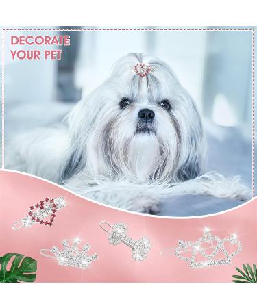 Buy Cobee Bling Dog Crown Hair Accessories | 4-Piece Rhinestone Dog & Cat Hair Clips - International Shipping Available - Buy Online on GoSupps.com