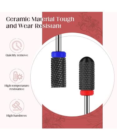 Maquita 7-Piece Ceramic Nail Miller Bits - Professional Nail Cutter for Gel & Acrylic Home Manicure & Pedicure Set - Black Ceramic - Buy Online on GoSupps.com