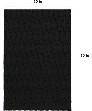 HXBYX Non-Slip Deck Pad Grip Mat | DIY Trimmable EVA Foam Sheet for Boat, Kayak, Canoe, Yacht | 4 Pieces, Black, 15in x 10in | Traction Mat for Pool, Skimboard, Surfboard, SUP Board - Buy Online on GoSupps.com