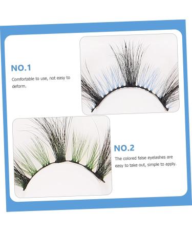 minkissy 3 Pairs false lashes false eyelashes false eyelash for women fake lashes colored fake eyelashes fake eyelash for women makeup fake eyelashes natural set Imitation - Buy Online on GoSupps.com