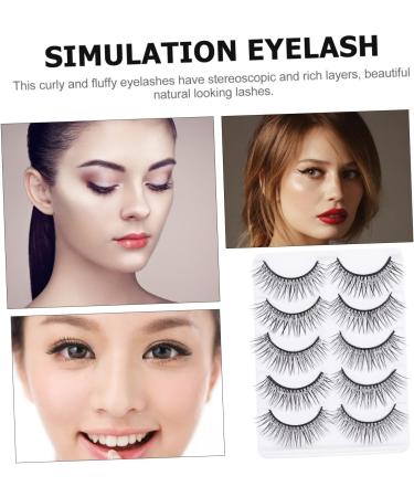 LALAFINA 10 Pairs Eyelashes Halloween Makeup Supplies Natural Eye Lashes Christmas Eye Lashes Fluffy Eyeslash Long Extension Eyeslash Fake Natural Lash Fake Eyelash Fiber Slender 3d - Buy Online on GoSupps.com