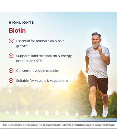 Jarrow Formulas Biotin 5000 mcg - 100 Veggie Caps for Healthy Hair, Skin & Nails - Buy Online on GoSupps.com