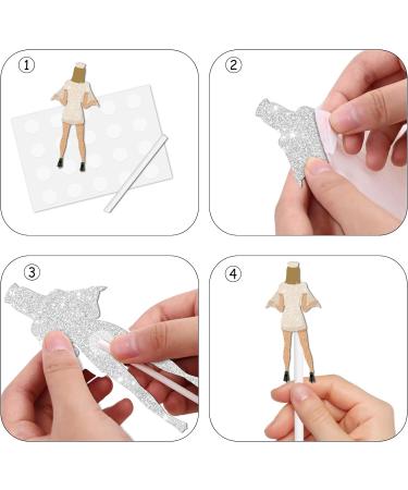 18pcs Glitter Graduation Dancing Girl Dessert Cupcake Topper Congrats Grad 2024 Prom Night Theme Decorations High School College Graduation Party Decor Supplies - Buy Online on GoSupps.com
