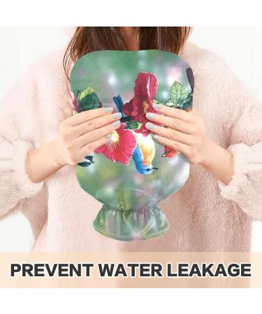 Naanle Flowers & Birds Heat Bottle | 1L Transparent Hot Water Bottle for Pain Relief | Hand & Foot Heating Bags | International Shipping Available - Buy Online on GoSupps.com