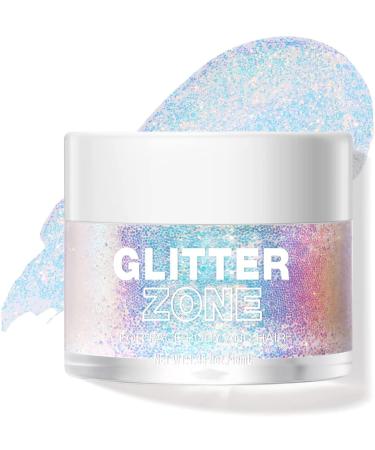 HOLOGY BODY GLITTER GEL FACE BODY and HAIR-COSMETIC-Grade Long-Lasting Glitter Shimmer Highlighter Sequins Festival Party MakeUp Vegan & Crulety Free (# 01)