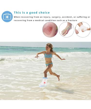SUPERNIGHT Child Waterproof Ankle Cast Cover - Protects Leg Injuries - Reusable Watertight Bandage Protector for Shower, Swimming and Bathing - Buy Online on GoSupps.com