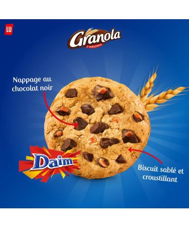 Granola - Extra Cookie Chocolate & Suede - With Big Chocolate Shards - Bag of 8 Cookies (184g) - Buy Online on GoSupps.com