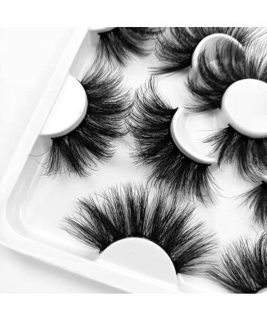 7 Pairs 8D False Eyelashes 25mm Long Handmade Faux Mink Lashes Natural Wispy Cross Fluffy Eyelashes Extension Dramatic Woman' Fashion Beauty Makeup - Buy Online on GoSupps.com
