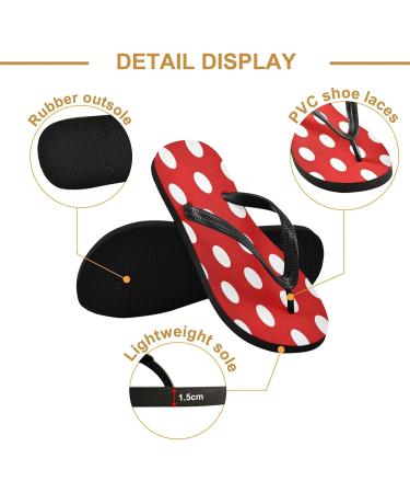 Buy Mnsruu White Dot Flip Flops | Comfortable Home & Travel Footwear for Men & Women | Ideal for Hotel & Spa - Buy Online on GoSupps.com