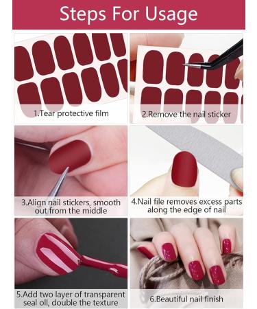 384 Pieces Full Wraps Nail Polish Stickers Kalolary 32 Sheets Solid Glitter Color Nail Wraps Self-Adhesive Nail Decals Stick on Nail Strips with 5 Nail Files for Women Girls DIY Nail Art Decoration Nail stickers - Buy Online on GoSupps.com