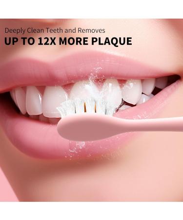 Buy White & Pink Electric Toothbrush 2 Pack | Adult IPX8 Waterproof with 12 Brush Heads - International Shipping Available - Buy Online on GoSupps.com
