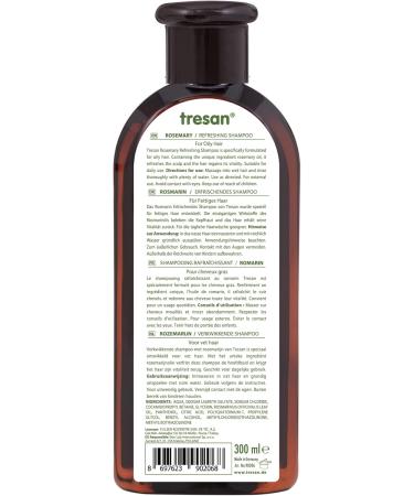 Tresan Refreshing Rosemary Conditioner for Oily Hair Nourishing Shampoo Sulfate Paraben and Gluten Free 300 ml - Buy Online on GoSupps.com