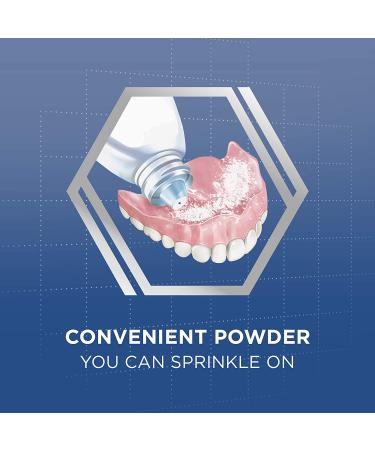 Super Poligrip Extra Strength Denture Adhesive Powder - 1.6 oz (Pack of 6) | Long-lasting Hold - Buy Online on GoSupps.com