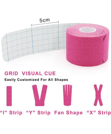 Pregnancy Belly Support Kinesiology Tape | Waterproof, Hypoallergenic Muscle Tape for Pain Relief | 2 Rolls Pink & Purple - Buy Online on GoSupps.com