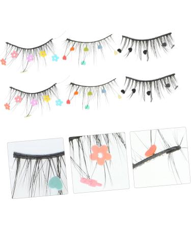 FRCOLOR 6 Pairs Sequin False Eyelashes Colored Eyelashes Pride Makeup Cosplay Lashes Color Lashes Lashes with Fake Eyelashes Sequins Lash Extensions Flash Chip Natural Miss Imitation - Buy Online on GoSupps.com