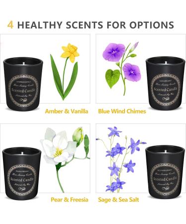 Soy Candles Gift Set for Women - Home Scented Candles with Essential Oils | Perfect Christmas & Birthday Gifts | 4x2.2oz Portable Travel Fragrances - Buy Online on GoSupps.com