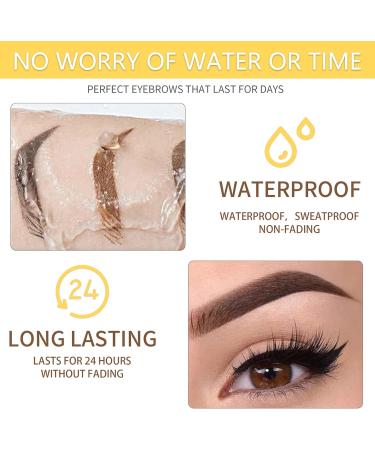 Dual-Sided Eyebrow Pencil Set - Blonde | Fine Tip, Sweatproof, Rapid Brow Pen with Combs (2 Pcs) - Buy Online on GoSupps.com