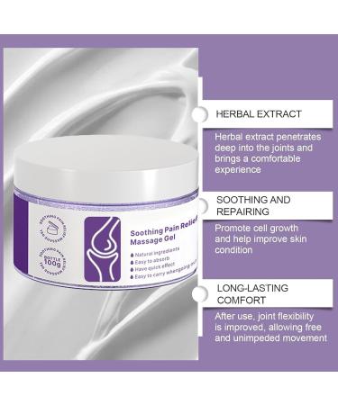 Massage Gel for Joints | Nourishing Soothing and Repairing Gel for Knees | Maximum Intensity Soothing Body Care Natural Product for Ankles Back Hips and Feet - Buy Online on GoSupps.com