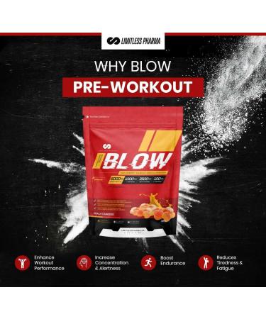Limitless Pharma Blow Pre Workout Powder | Increased Energy Nitric Oxide Booster Enhanced Endurance Focus | L-Citrulline Beta-Alanine L-Arginine Caffeine | 50 Servings (Kiwi Watermelon) Kiwi Watermelon 50 Servings (Pack of 1) - Buy Online on GoSupps.com