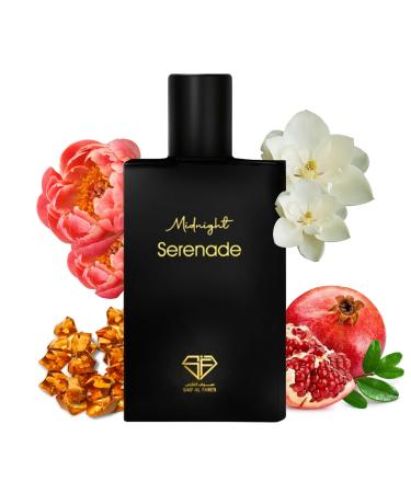 Midnight Seranade - Exotic Perfume for Men & Women | Fruity Floral Musky Scents | Non-Alcoholic Arabian Fragrance 1.85 Fl. Oz.