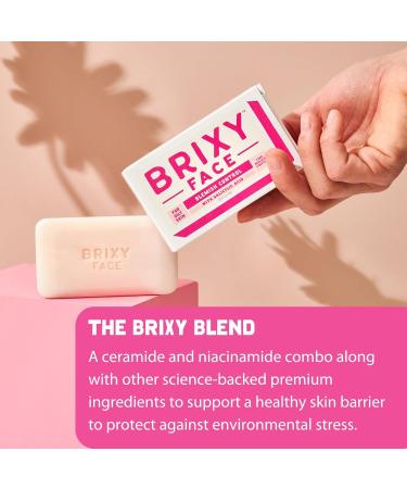 BRIXY Blemish Control Facial Cleansing Bar - Salicylic Acid for Clear Skin pH Balanced & Vegan - Buy Online on GoSupps.com