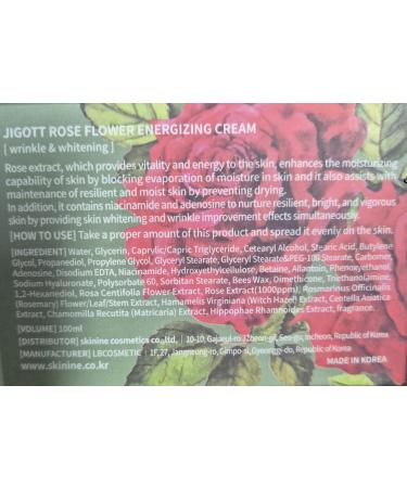 Rose Flower Energizing Cream 3.38 FL OZ - Hydrating Skincare for Glowing Skin | International Shipping - Buy Online on GoSupps.com