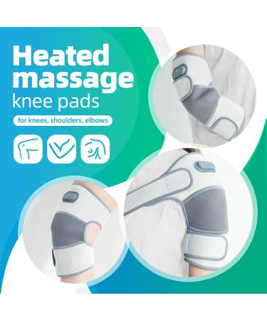 Knee Massager with Heat - Heated Massage Knee Pads & Wrap | 3 Heating & Massage Modes for Pain Relief & Comfort - Buy Online on GoSupps.com