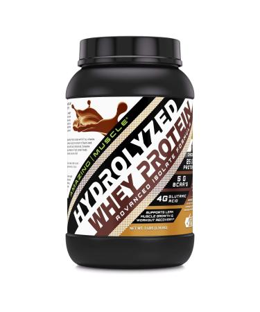Amazing Muscle Ultra Pure Hydrolyzed Whey Protein Isolate * Supports Lean Muscle Growth & Rapid Recovery (Chocolate)