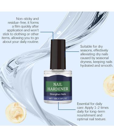 Nbzsmlkn Nail Hardener With Hyaluronic Acid Treatment With Hyaluronic Acid Nail Hardener With Vitamins And Minerals Nourishing Solution Strengthener For Damaged Nails 4 pieces - Buy Online on GoSupps.com