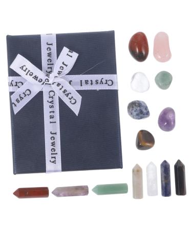 1 Box Crystal Gem Set Home Decor Mineral Sample Mineral Irregular Stone Decor Irregular Stone Ornament Natural Stones Learning Mineral Stones Sample Crystal Stone Decor Model Desk Picture 1 3.00X0.80X0.80CM