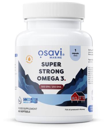 Osavi Super Strong Omega 3, 500 EPA / 250 DHA - 60 softgels