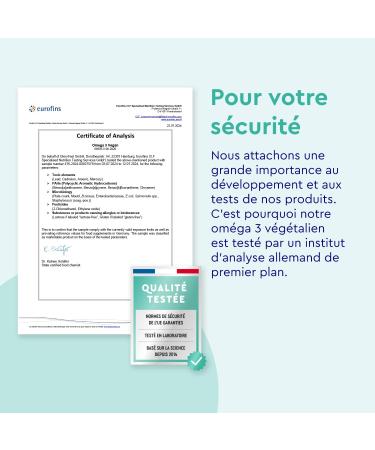 Vegan Patented Omega 3 2000mg Vegetable Algae Oil & Vitamin E Source of Fatty Acids DHA 600mg + EPA 300mg Cardiac Brain and Vision Health 60 Plant-Based Capsules No Additives - Buy Online on GoSupps.com
