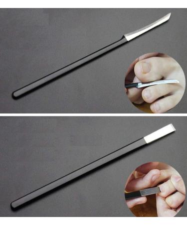 Pedicure Knife Set - Professional 4Pcs Stainless Steel Tools with Storage Bag for Ingrown Toenail Correction and Cuticle Removal - Pedicure Tools Kit - Buy Online on GoSupps.com