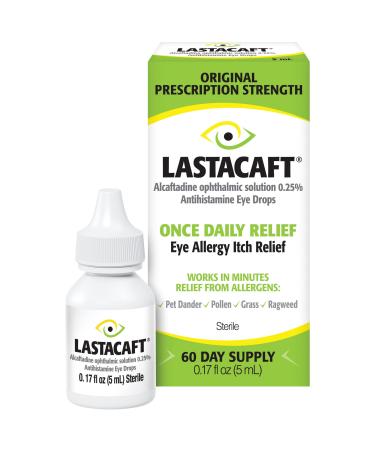 Lastacaft Once Daily Eye Allergy Itch Relief Drops 0.17 fl oz (5 mL) 1 Count