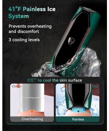 JOVS X IPL Hair Removal Device - Permanent 3-in-1 System with Cooling, Touch Screen, Unlimited Flashes - At-Home Painless Remover for Women and Men - Face, Leg, Arm, Armpit, Bikini Line - Emerald - Buy Online on GoSupps.com
