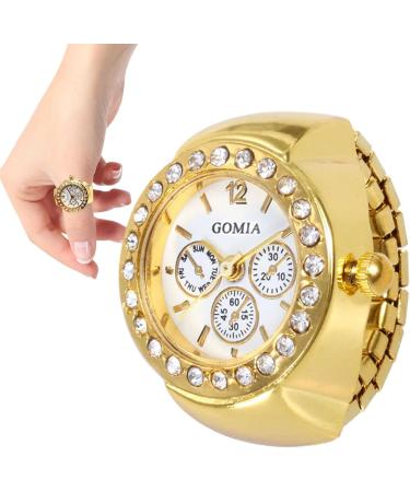 Bague de montre pour femme bague d'horloge vintage | Affichage pr cis bague d'horloge ronde pour homme et femme Dor  - Buy Online on GoSupps.com