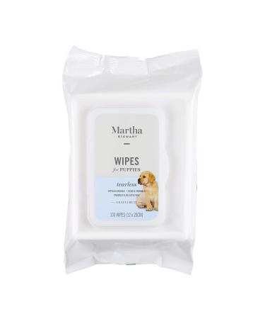 Martha Stewart for Pets Multipurpose Grooming Wipes for Dogs, Cleaning Wipes for Pets, Hypoallergenic Dog Wipes, Bulk Count, Soothing and Calming Dog Wipes 100 Count Puppy