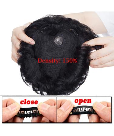 Shop Silk-Co Real Hair Clip-in Extensions & Toppers | 7A Human Hair Natural Black 10cm-35g - Ideal for Men & Women - Buy Online on GoSupps.com