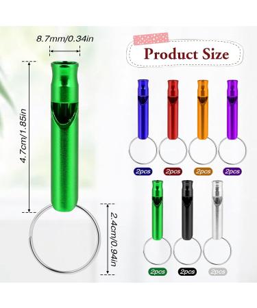 14 Piece Aluminum Survival Whistle Set - Emergency Signal Pipe for Camping Hiking & Dog Training - Buy Online on GoSupps.com
